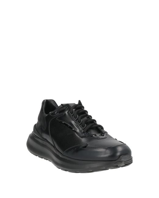 Giovanni Conti Black Sneakers Leather for men