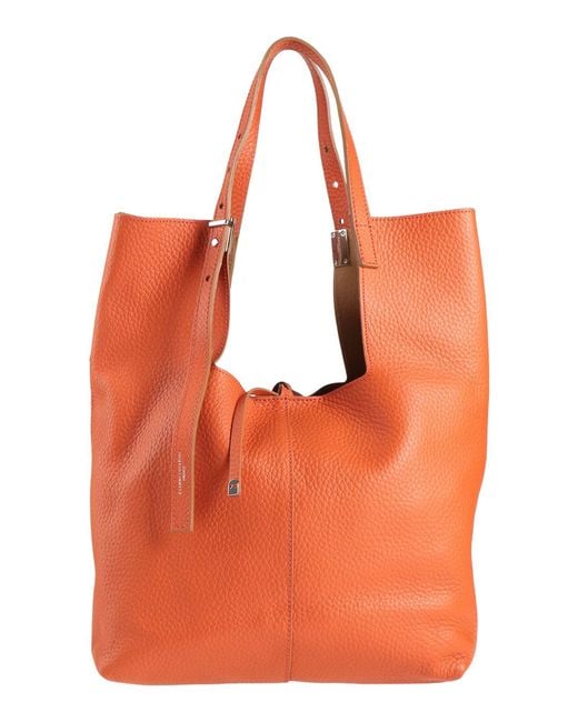 Gianni Chiarini Orange Shoulder Bag Leather
