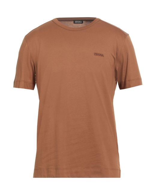 Camiseta Zegna de hombre de color Brown