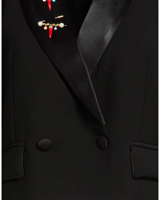 Dixie Black Blazer Polyester, Viscose, Elastane