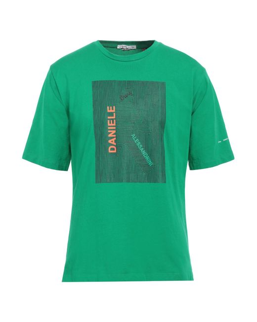 Grey Daniele Alessandrini Green T-shirt for men