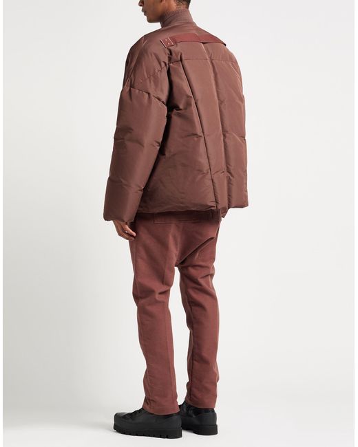 Rick Owens Brown Chocolate Puffer Polyester for men