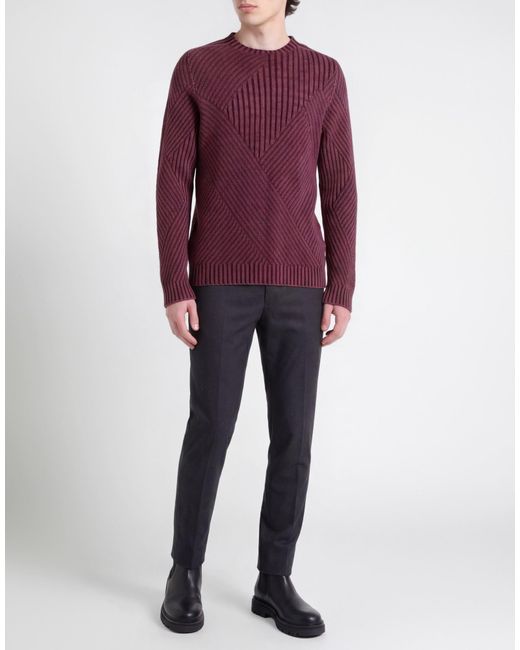 Dondup Purple Sweater Wool, Cashmere for men