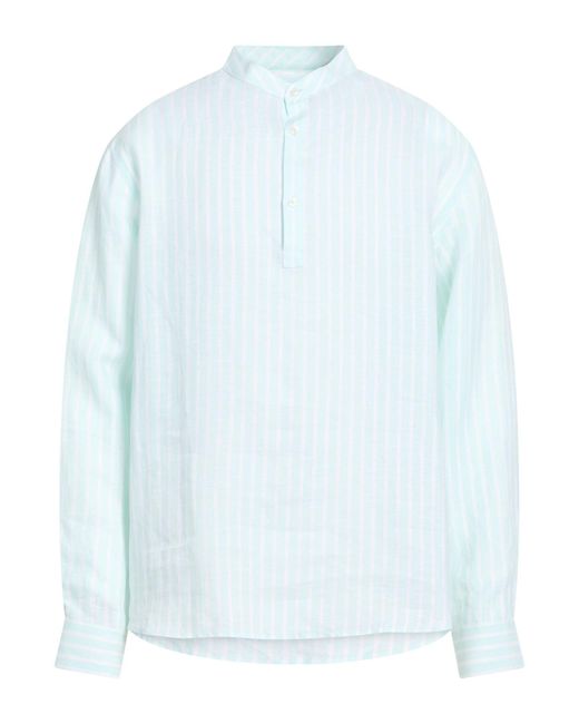 Agnona Blue Shirt Linen for men