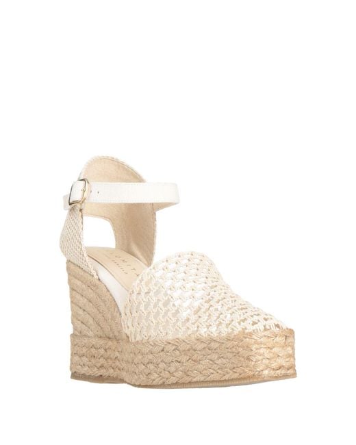 Palomitas By Paloma Barcelo' Natural Ivory Espadrilles Textile Fibers