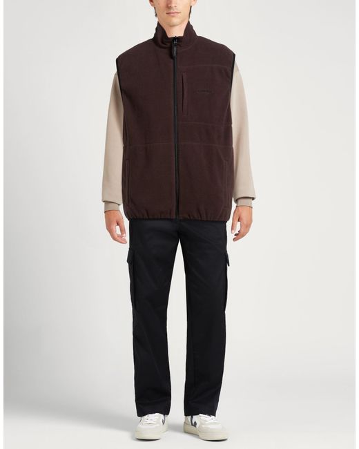 Gramicci Brown Vest Polyester, Nylon, Polyurethane for men