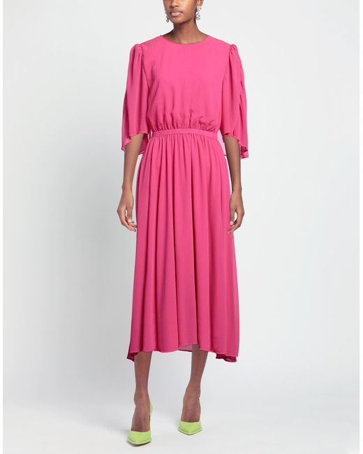 Essentiel Antwerp Pink Midi-Kleid