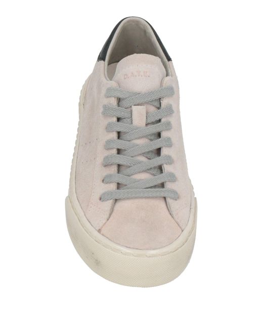 Date Gray Light Sneakers Leather