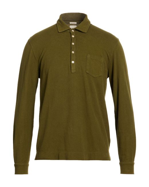 Massimo Alba Green Polo Shirt Cotton, Cashmere for men