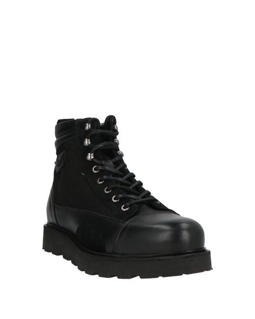 Aeronautica Militare Black Ankle Boots for men