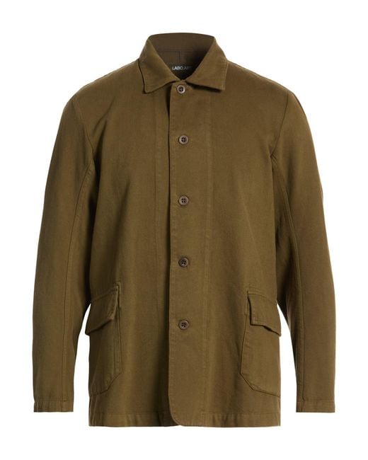 Labo.art Green Military Jacket Cotton for men