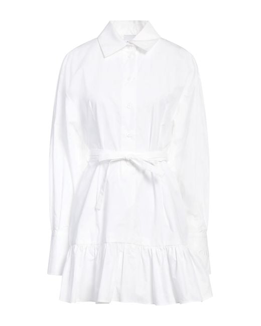 Patou White Mini Dress Cotton