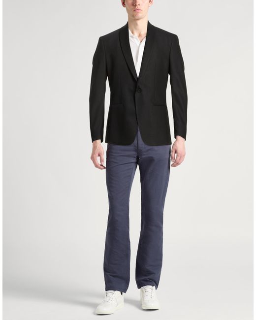 Calvin Klein Black Blazer Polyester, Elastane for men
