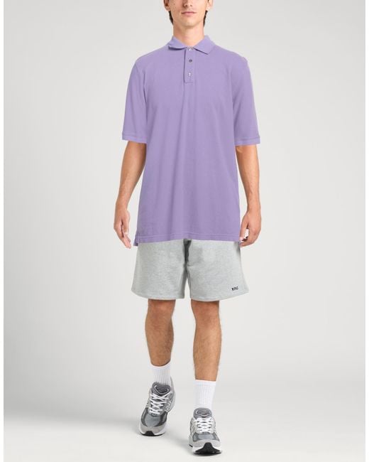Alpha Studio Purple Polo Shirt for men