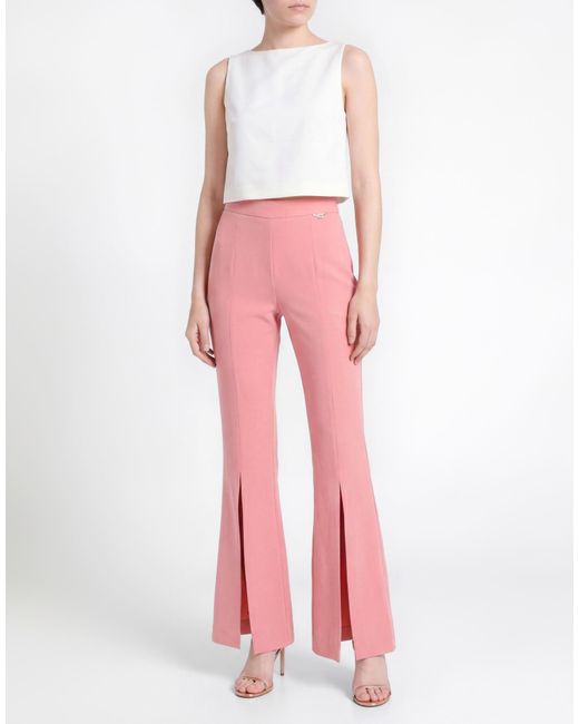 Gaelle Paris Pink Blush Pants Polyester, Elastane