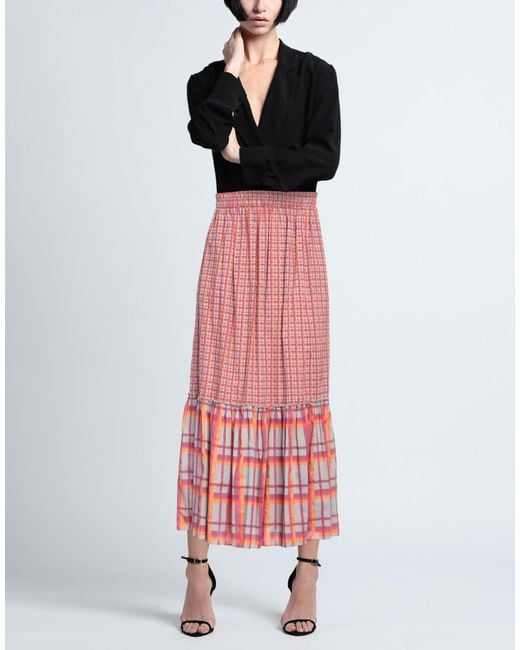 ALESSIA SANTI Red Maxi Skirt