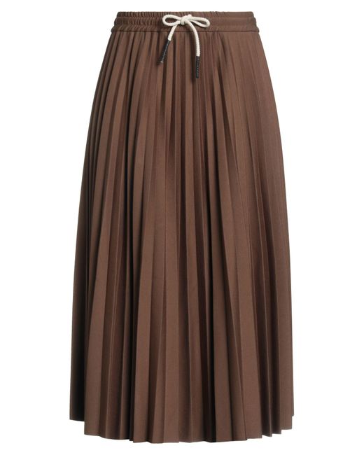 Jupe Midi Ottod'Ame en coloris Brown