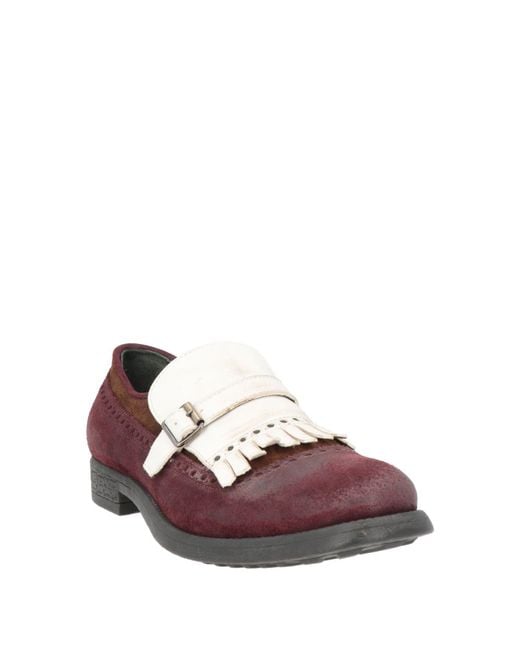 Moma Purple Loafers Leather for men