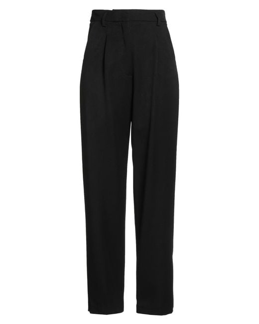 Liu Jo Black Pants Polyester, Viscose, Elastane