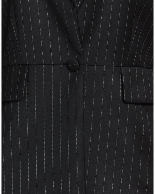 MCM Black Blazer Wool, Silk, Elastane, Polyester