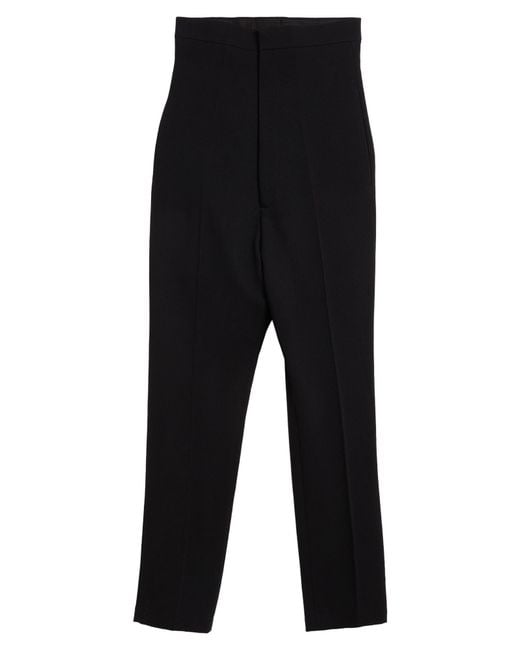 Rick Owens Black Pants Virgin Wool, Elastane for men