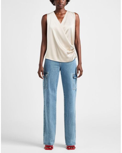 Hanita White H Couture Top Polyester