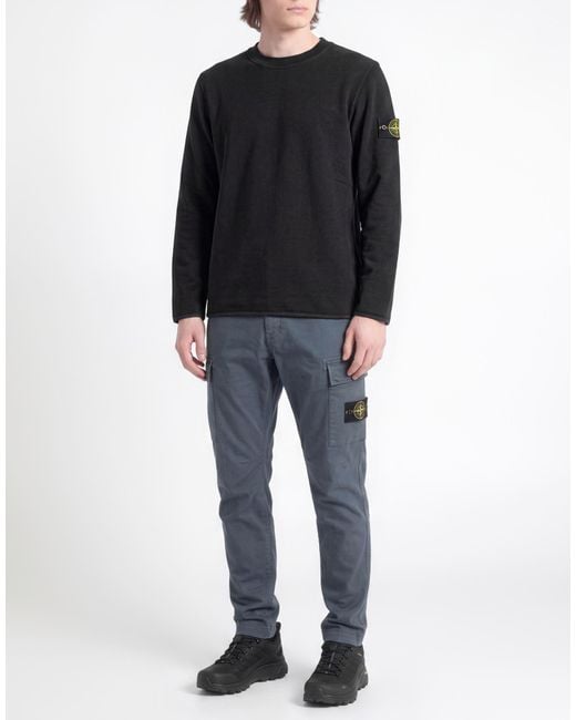 Stone Island Black Sweatshirt Cotton for men