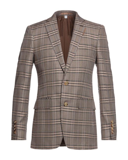 Burberry Brown Suit Jacket for men