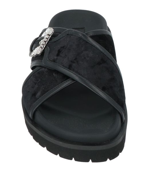 Sergio Rossi Black Sandals