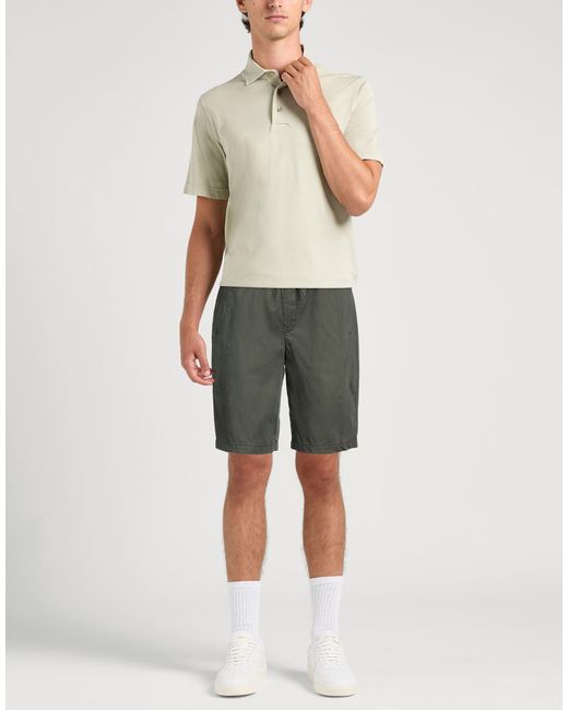 ARMANI EXCHANGE Gray Military Shorts & Bermuda Shorts Lyocell, Cotton for men