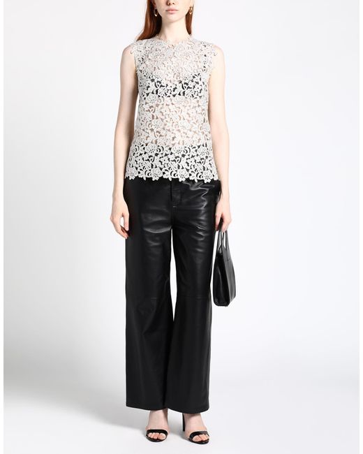 Ermanno Scervino Gray Top Polyester, Polyamide
