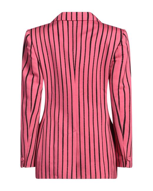Moschino Red Blazer Cotton, Viscose
