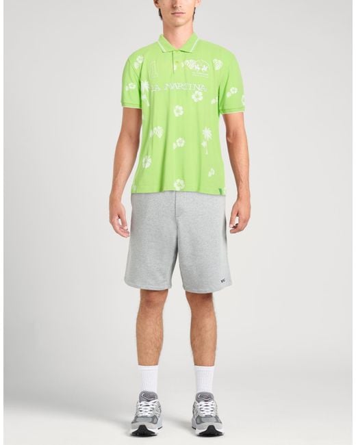 La Martina Green Polo Shirt for men
