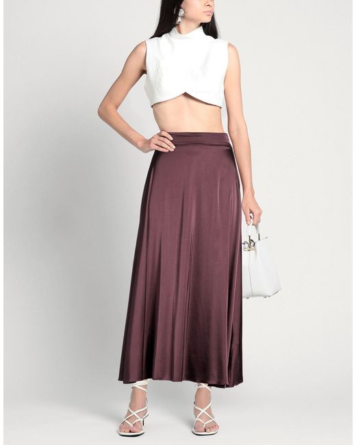 Manila Grace Purple Maxi Skirt
