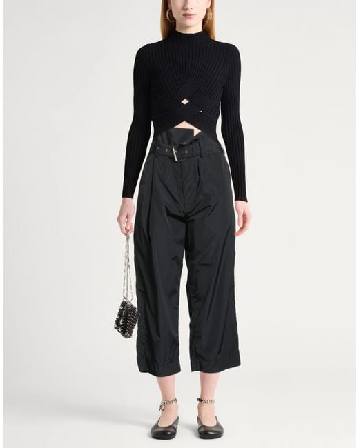 Plan C Black Pants Polyamide, Cotton