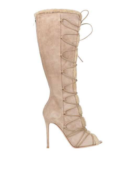 Gianvito Rossi Natural Boot Calfskin