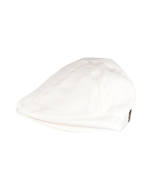 Borsalino White Ivory Hat Cotton, Elasterell-P for men