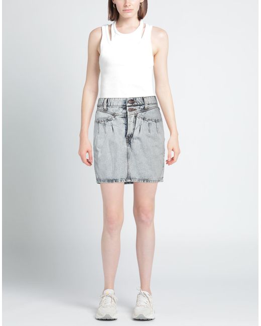 ViCOLO Gray Denim Skirt Organic Cotton