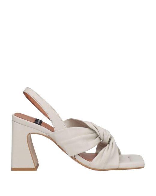 Angel Alarcon White Sandals