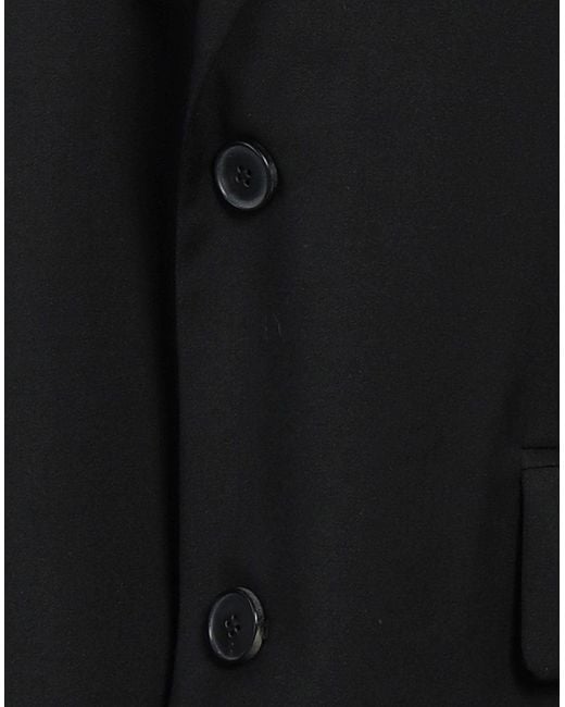 Amaranto Black Blazer for men