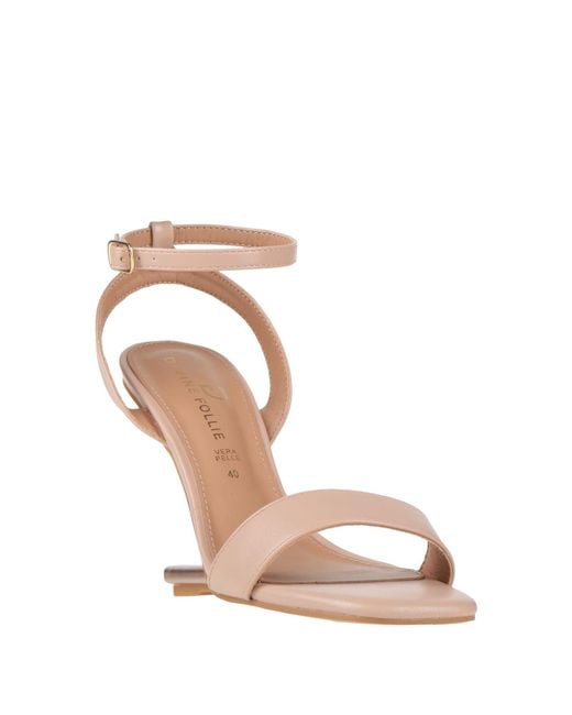 Divine Follie Natural Sandals Synthetic Material
