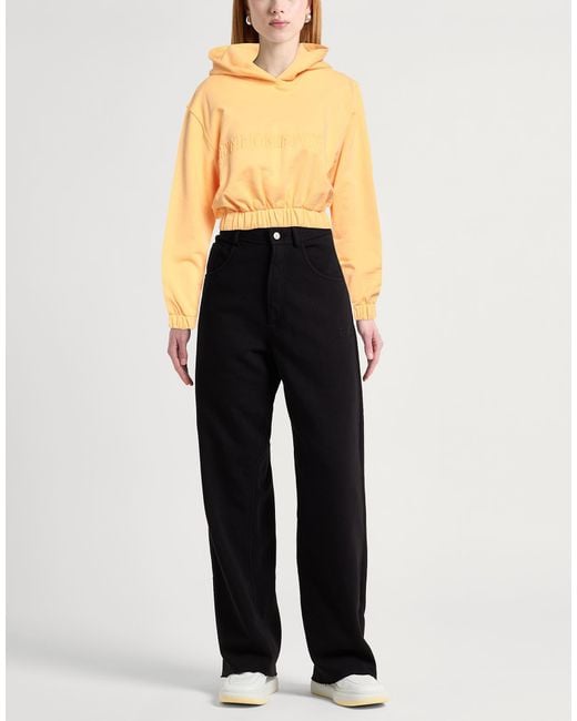 hinnominate Yellow Sweatshirt Cotton, Elastane
