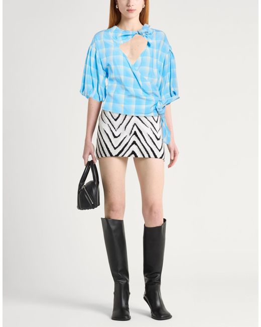 MSGM Blue Light Top Viscose