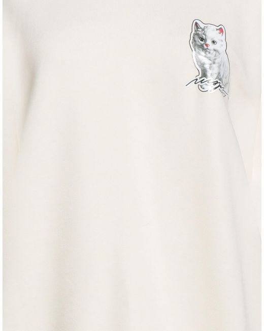 MSGM White Sweatshirt Cotton