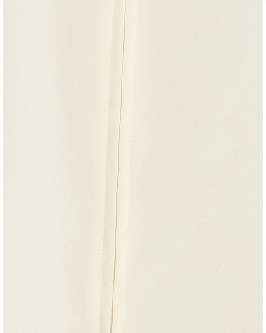 Max Mara White Cream Top Silk, Elastane