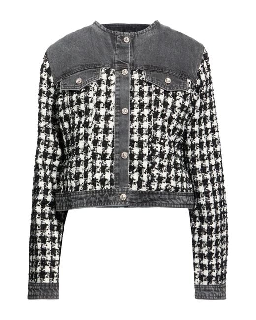 Liu Jo Black Jacket Polyester, Cotton