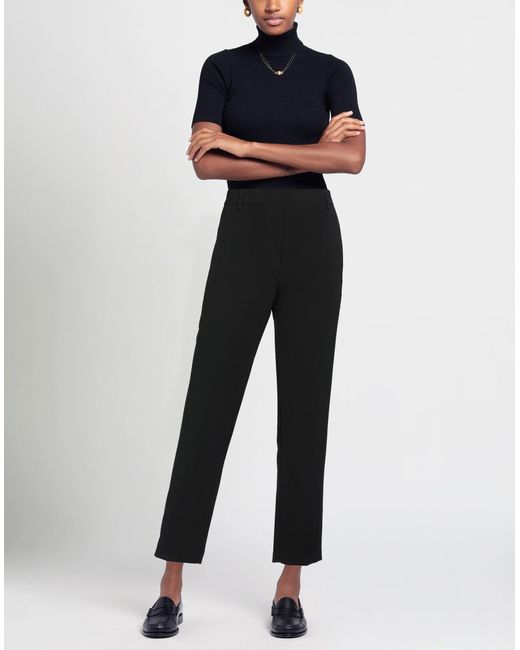 RUE DU BAC Black Pants Polyester, Elastane