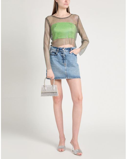 Tassos Mitropoulos Green Lime Top Polyester, Polyamide, Elastane