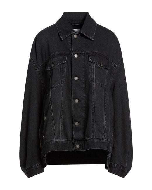 Haikure Black Denim Outerwear Cotton, Lyocell