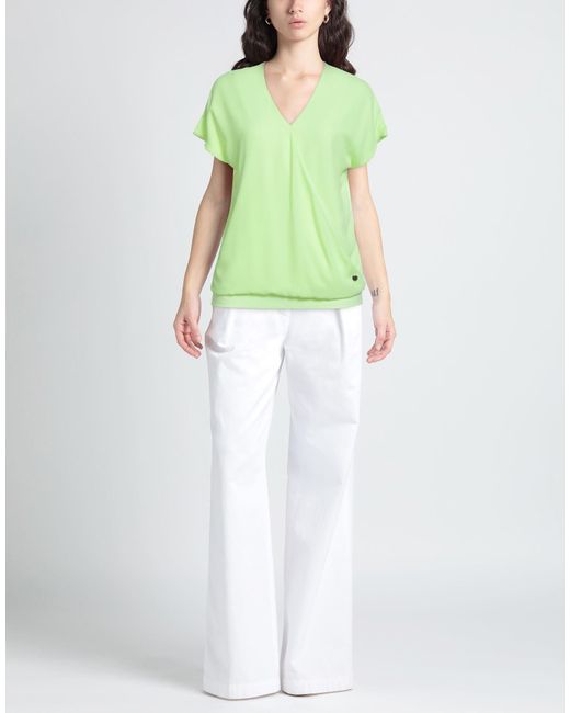 Xandres Green Lime Top Lyocell, Cotton, Elastane, Polyester